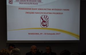 POSIEDZENIE RADY SZKOLNICTWA WYŻSZEGO I NAUKI ZNP (9 – 10 listopada 2017r.)